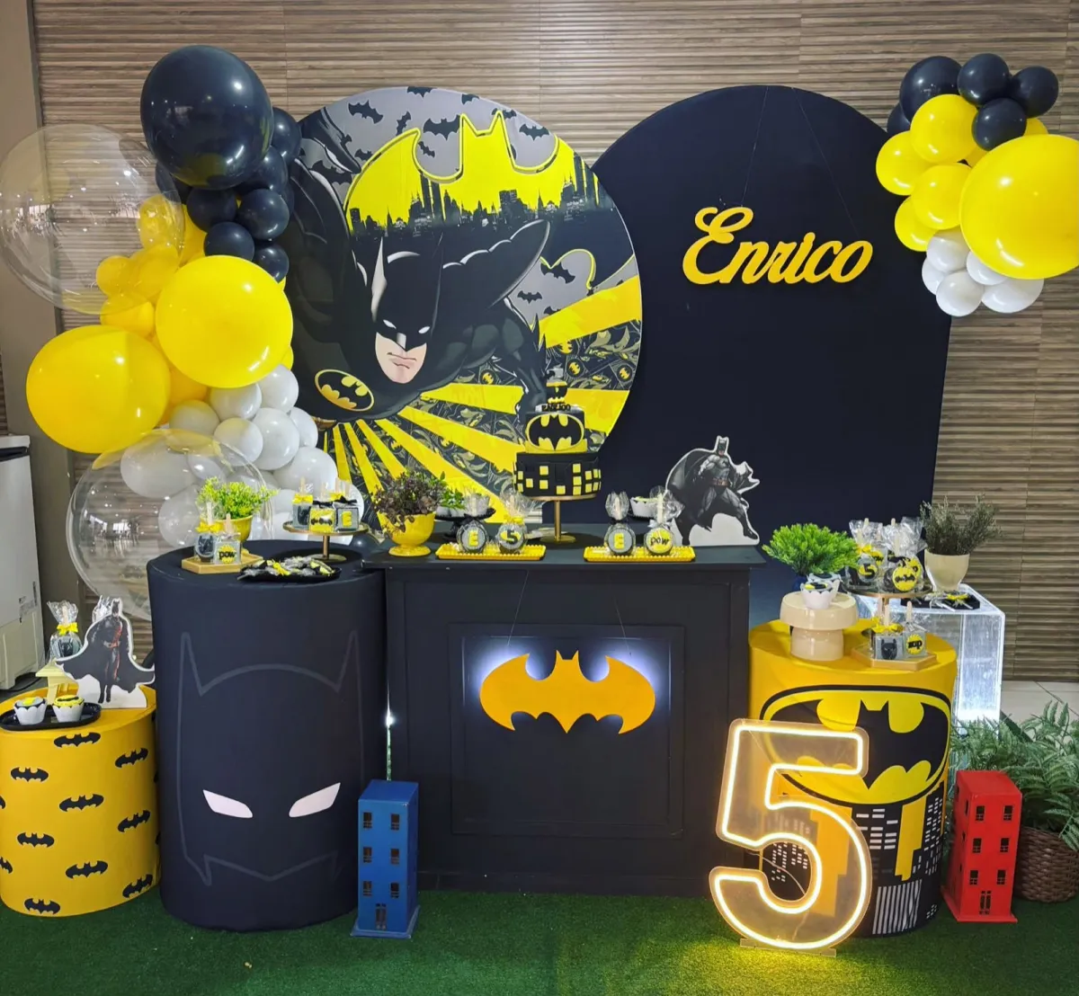 Decoração de festa tema Batman