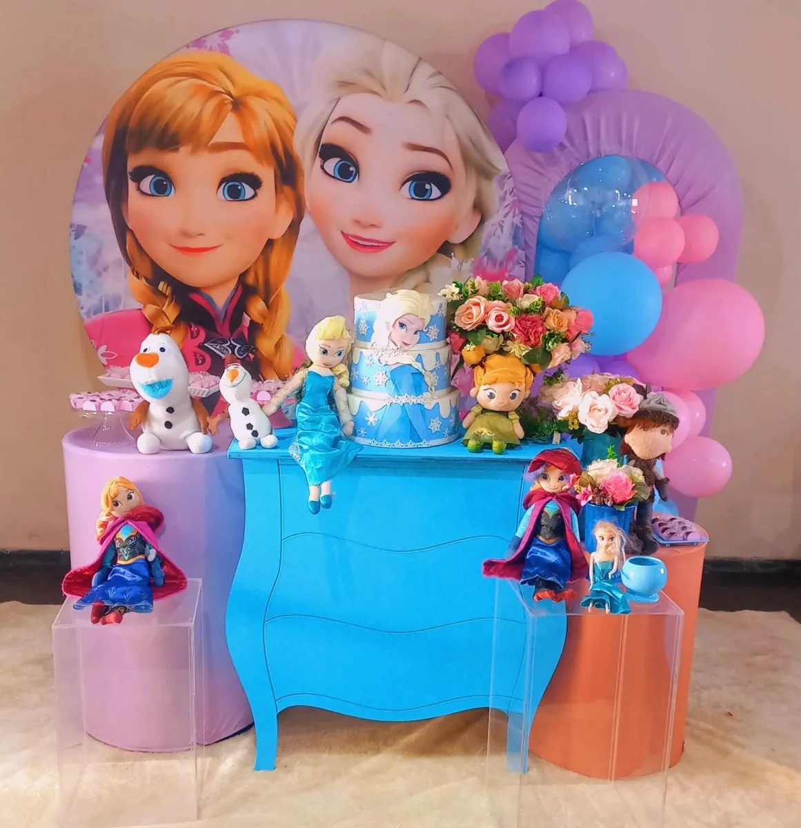 Decoração de festa tema Frozen
